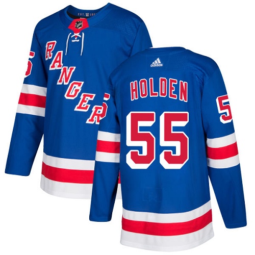Adidas Rangers #55 Nick Holden Royal Blue Home Authentic Stitched NHL Jersey